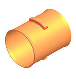 Manguito pasante PVC H-H DN315